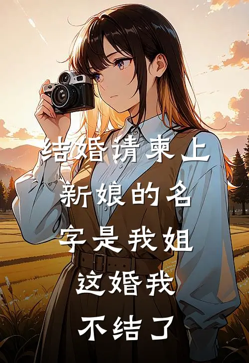 结婚请柬上新娘的名字是我姐，这婚我不结了