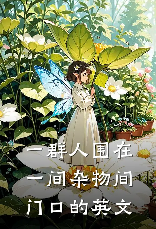 一群人围在一间杂物间门口的英文