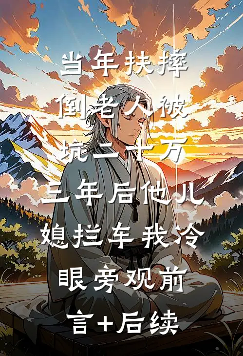当年扶摔倒老人被坑二十万，三年后他儿媳拦车我冷眼旁观前言+后续