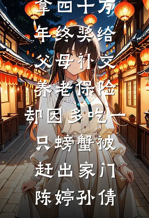 拿四十万年终奖给父母补交养老保险，却因多吃一只螃蟹被赶出家门陈婷孙倩全文免费小说_热门完本小说拿四十万年终奖给父母补交养老保险，却因多吃一只螃蟹被赶出家门陈婷孙倩