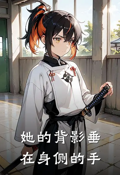 她的背影垂在身侧的手