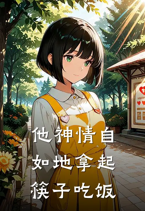 他神情自如地拿起筷子吃饭