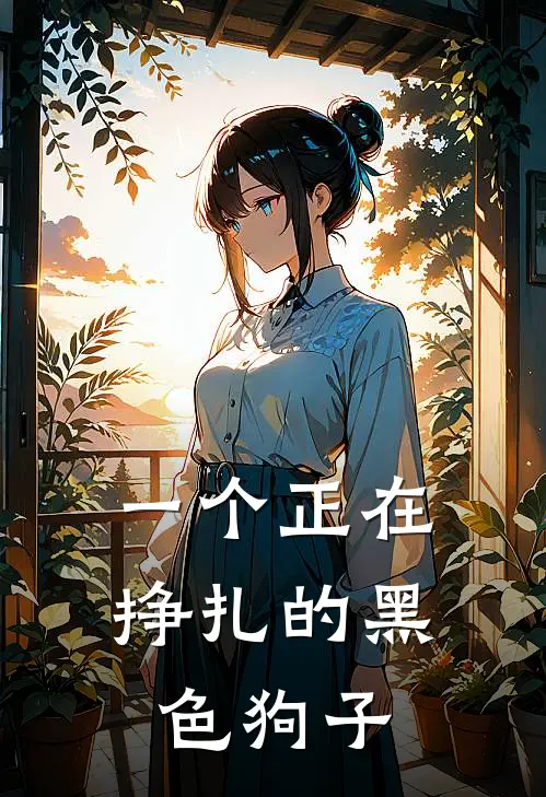 一个正在挣扎的黑色狗子