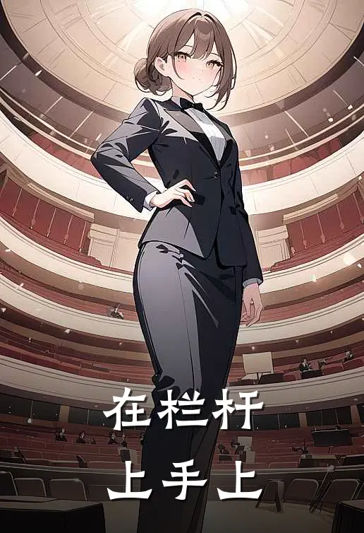 在栏杆上手上