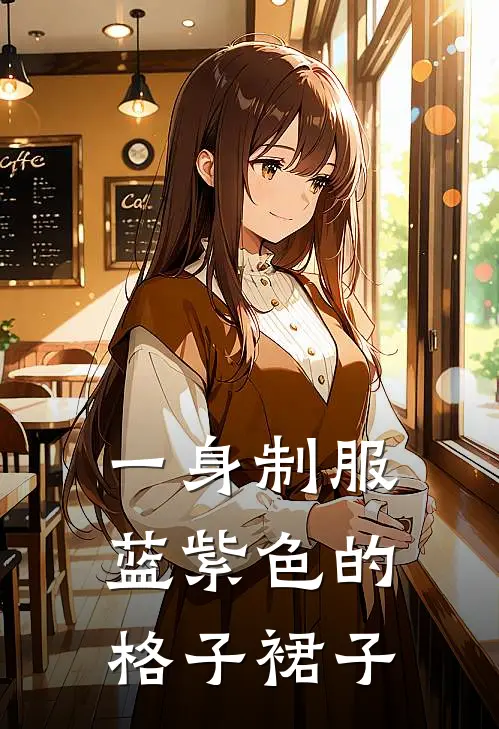 一身制服蓝紫色的格子裙子