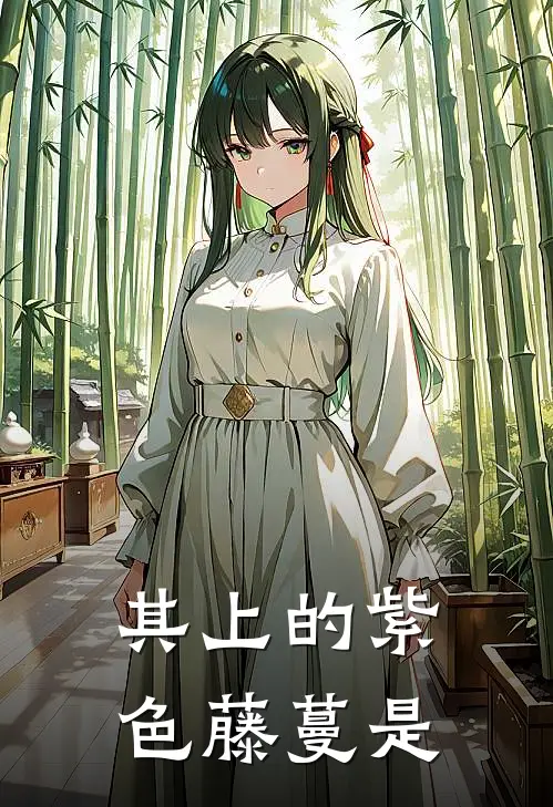 其上的紫色藤蔓是