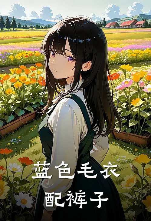 蓝色毛衣配裤子