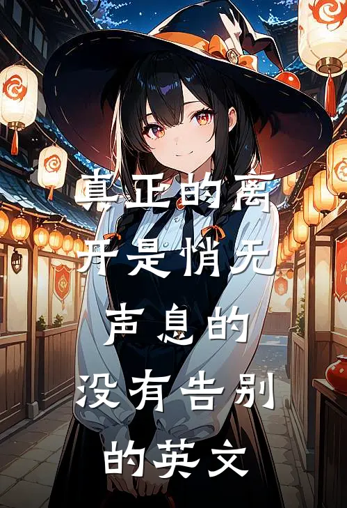 真正的离开是悄无声息的,没有告别的英文