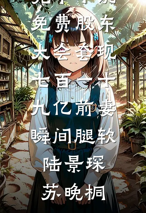 股东大会套现七百一十九亿前妻瞬间腿软陆景琛苏晚桐免费小说全本阅读_完本小说免费股东大会套现七百一十九亿前妻瞬间腿软(陆景琛苏晚桐)