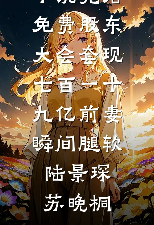 股东大会套现七百一十九亿前妻瞬间腿软陆景琛苏晚桐全文阅读免费全集_小说完结免费股东大会套现七百一十九亿前妻瞬间腿软陆景琛苏晚桐