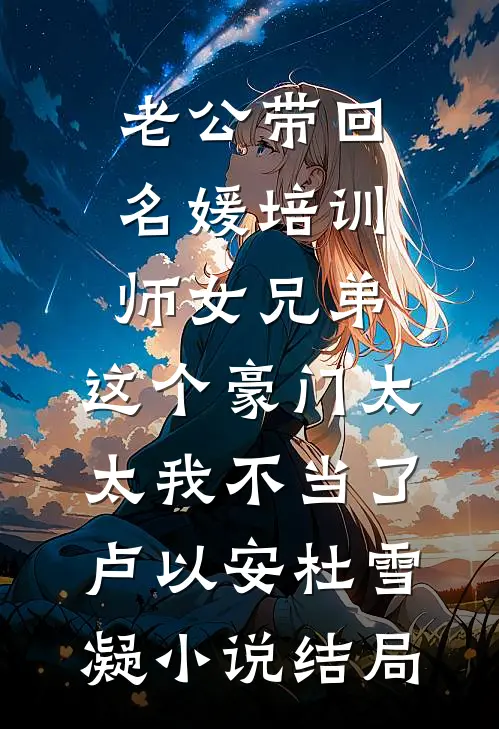 老公带回名媛培训师女兄弟，这个豪门太太我不当了卢以安杜雪凝小说结局