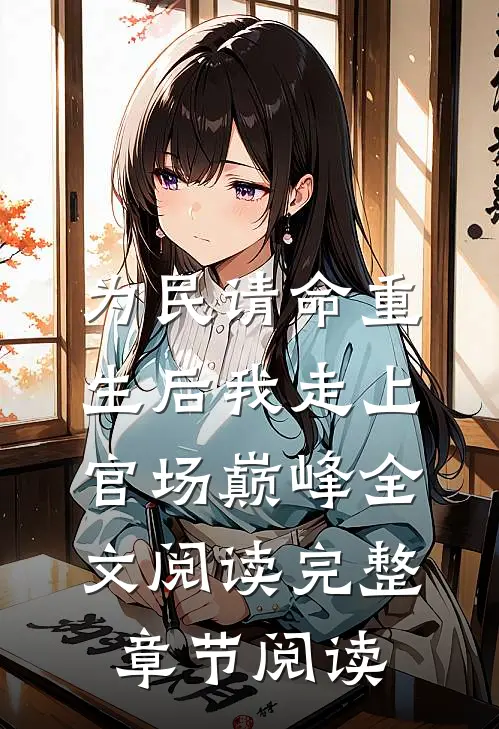为民请命重生后我走上官场巅峰全文阅读完整章节阅读